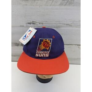 NWT Vintage Phoenix Suns Logo 7 Hat 1990s Deadstock NBA Basketball Snapback‎ Cap